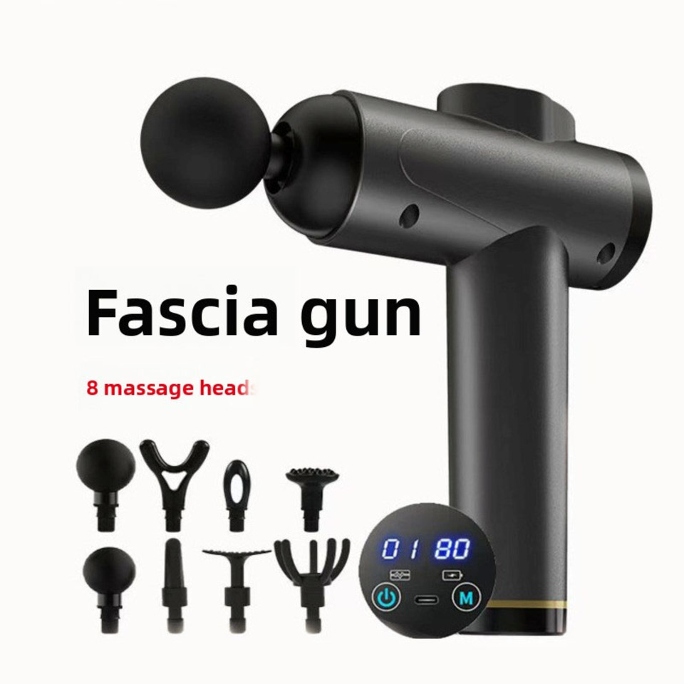 Vibration Massage Gun - Портативный ручной массажный пистолет с щеточным