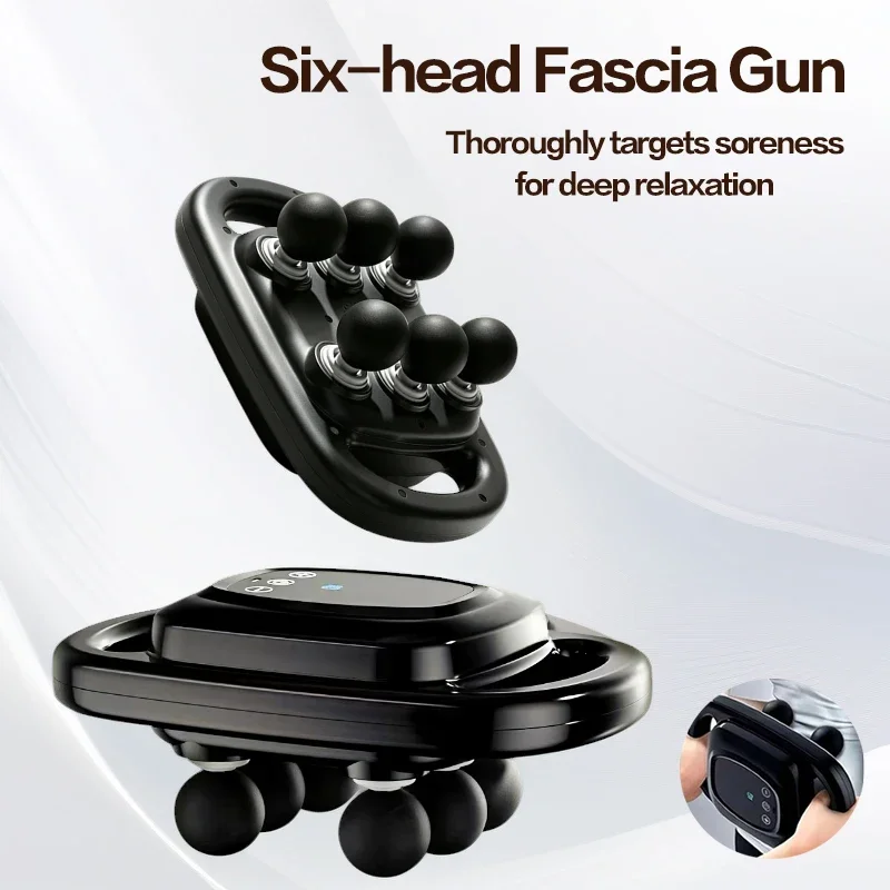 Vibration Massage Gun - Массажный пистолет с 6 насадками для