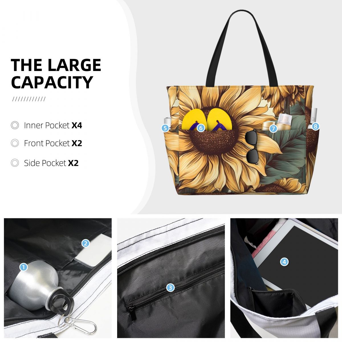 Сумка-тоут с винтажным рисунко – обзор и цена Yoga Fitness Drawing