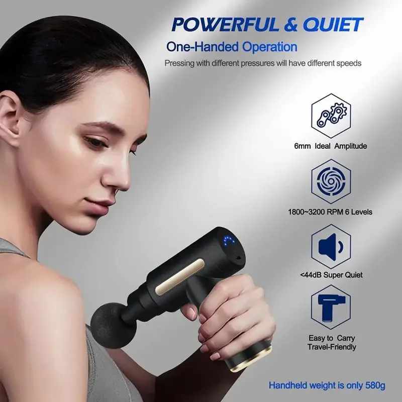 Портативный фасционный пистоле – обзор и цена Vibration Massage Gun