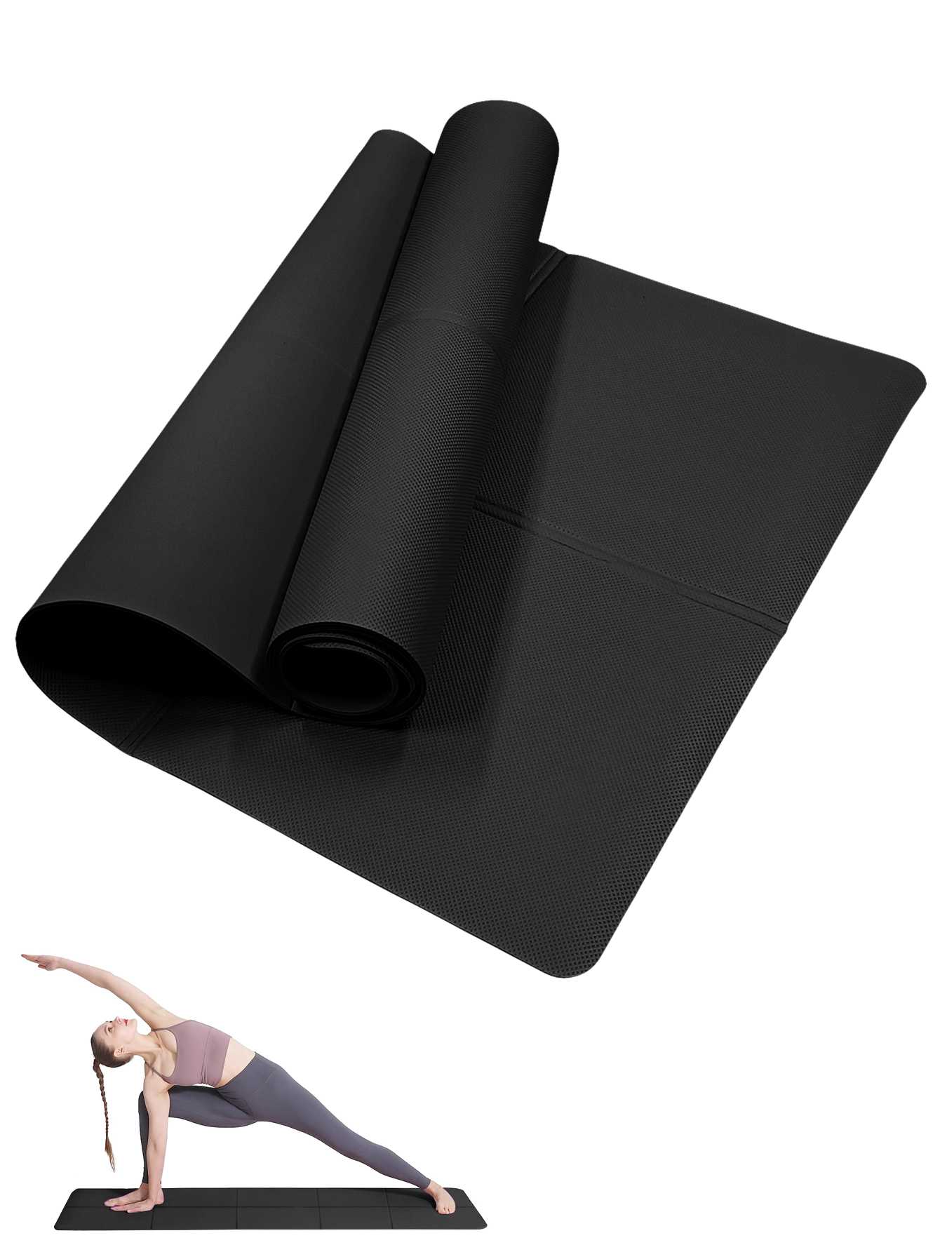 Складной коврик для йоги, черн – обзор и цена Thick Yoga Mat