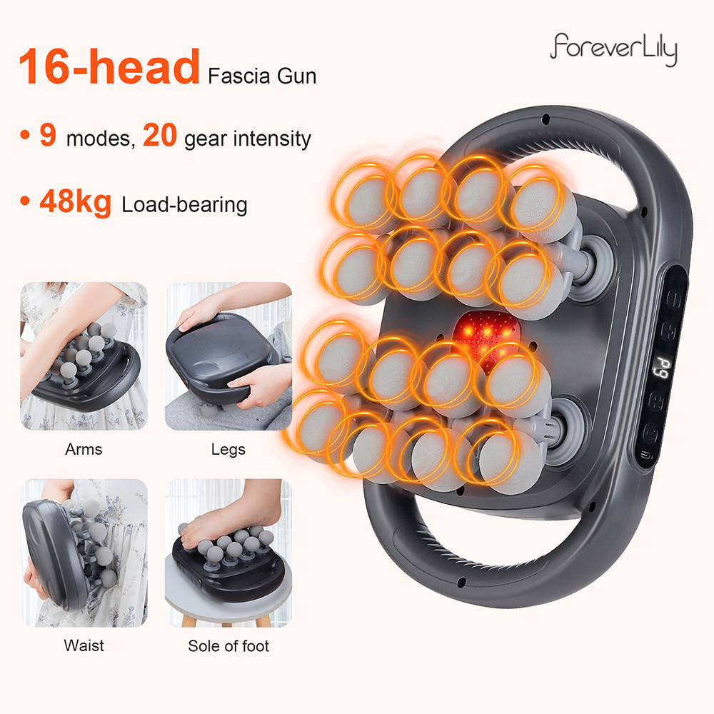 16-головочный фасциальный пист – обзор и цена Vibration Massage Gun